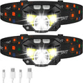Harwelton™ Rechargeable LED Head Torch 2-Pack with Motion Sensor