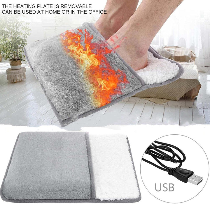USB Foot Warmer Cushion in Soft Plush with All-Round Heat – Harwelton