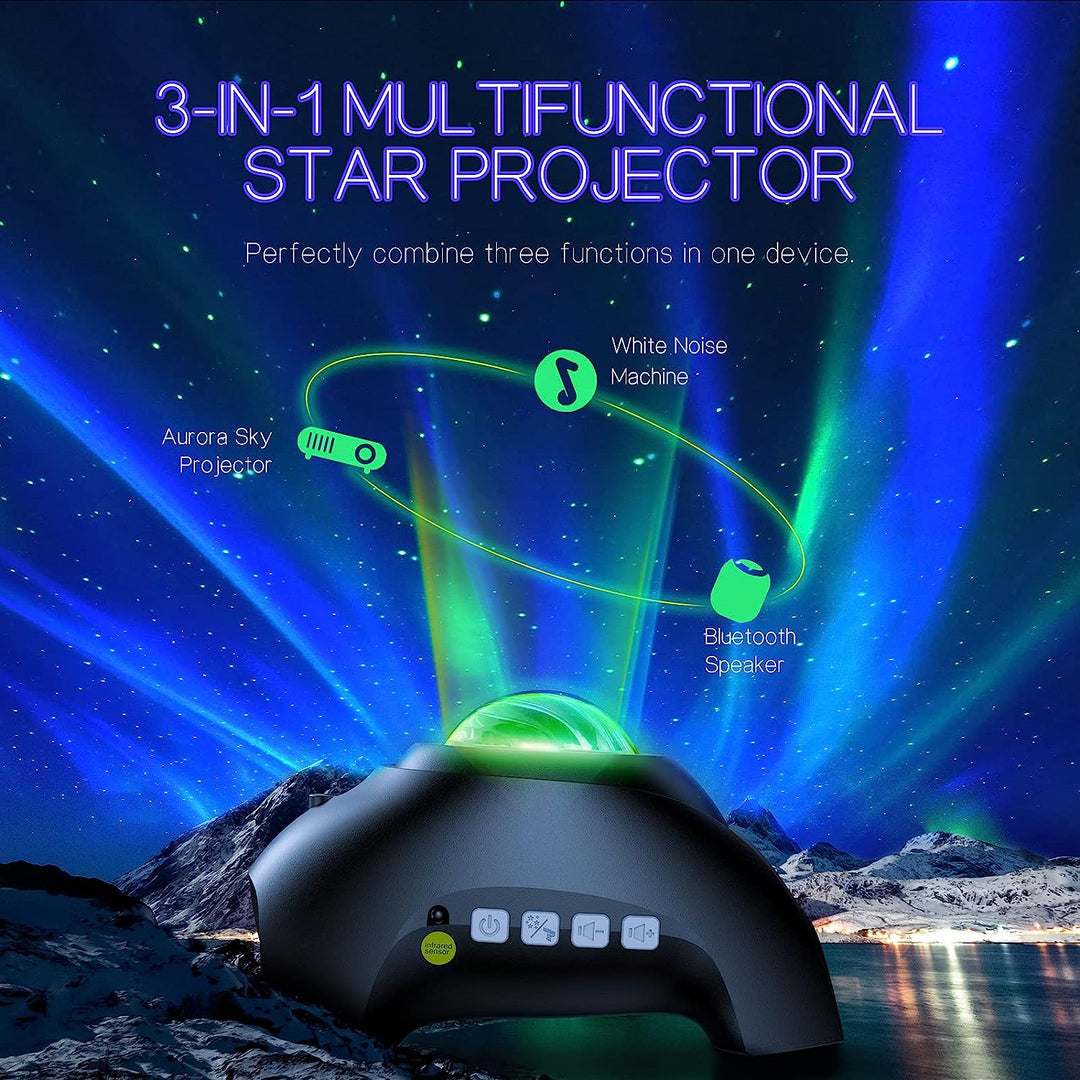 Aurora Northern Lights Projector with Bluetooth Speaker