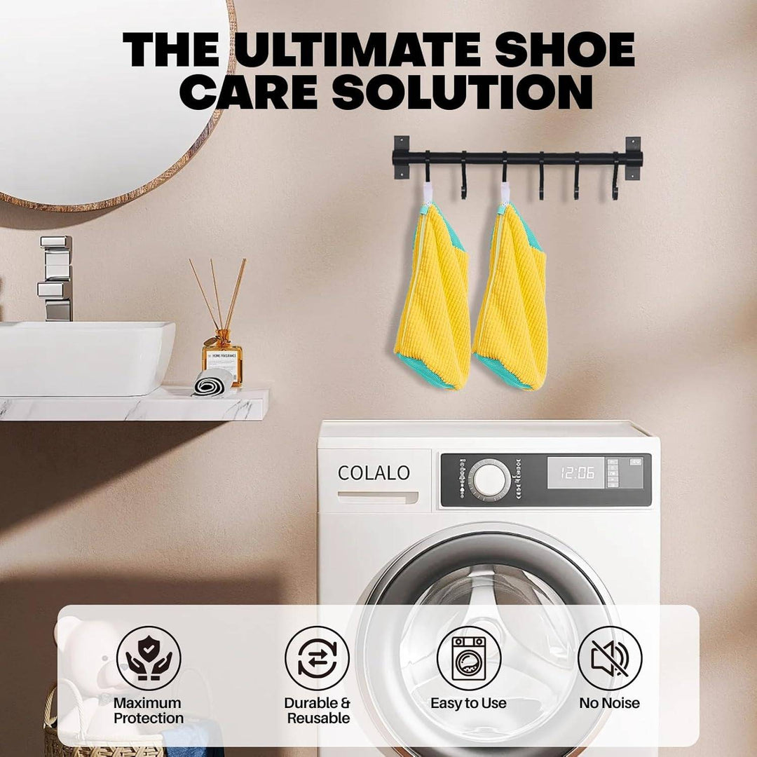 Trainer Washing Bag with 1000 Soft Bristles for the Washing Machine