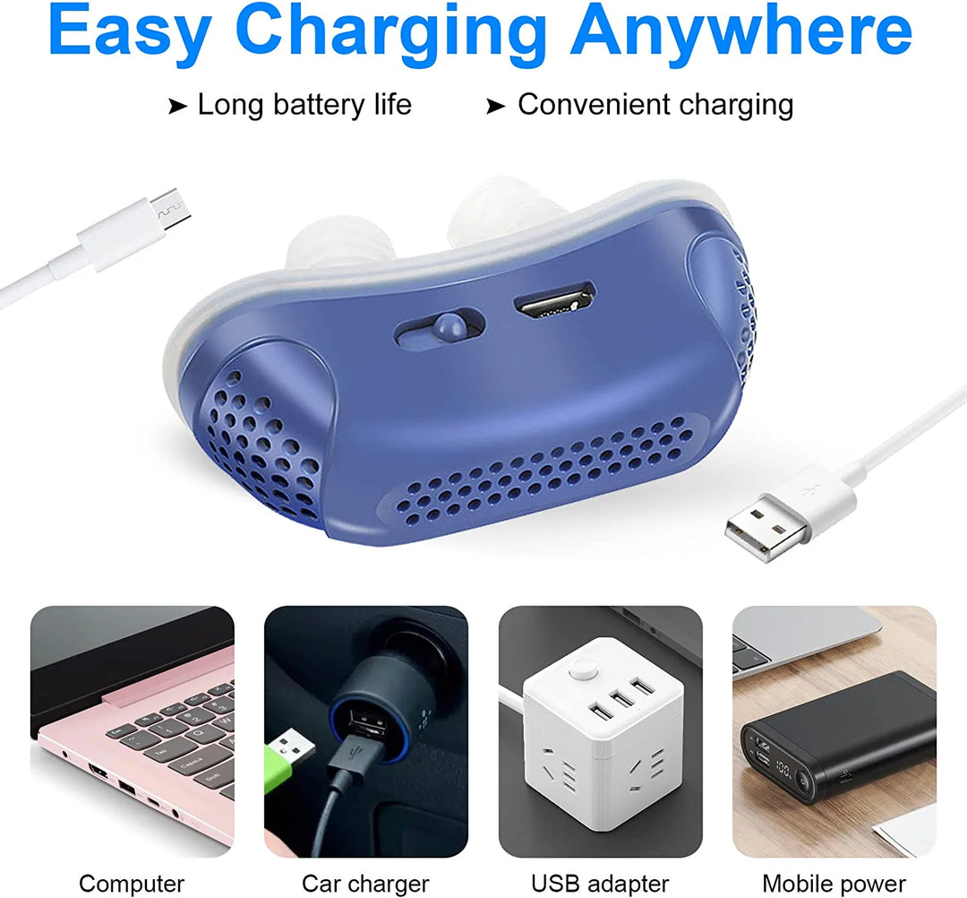 Harwelton™ Mini Anti-Snoring Device with Gentle Micro Airflow