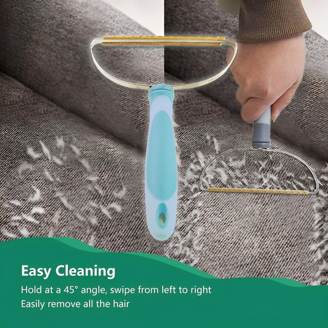 3-Piece Pet Hair Remover Set with Extendable Carpet Rake
