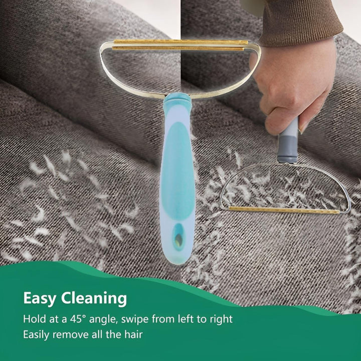 3-Piece Pet Hair Remover Set with Extendable Carpet Rake