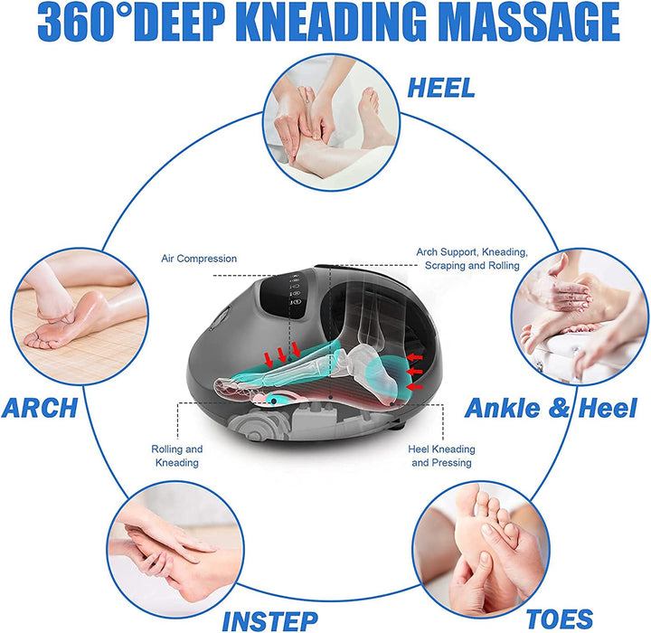 Harwelton™ Shiatsu Foot Massager with Heat &amp; Air Compression