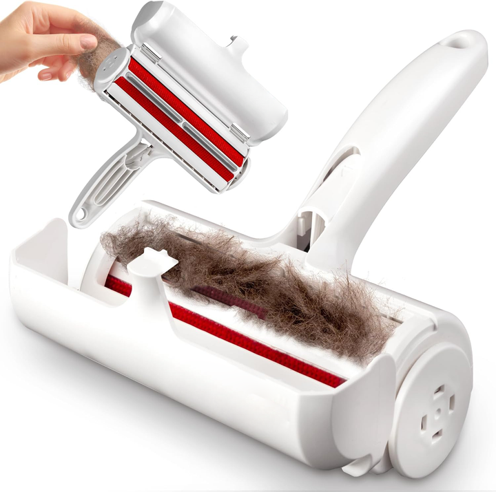 Harwelton™ Reusable Pet Hair Roller with Self-Cleaning Collection Chamber