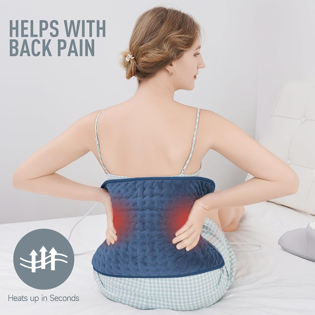 Electric Heat Pad in Soft Flannel with 6 Settings – Harwelton