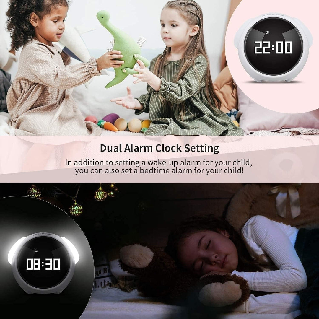 Harwelton™ Cute Dog Sunrise Alarm Clock with Voice Control and Night Light