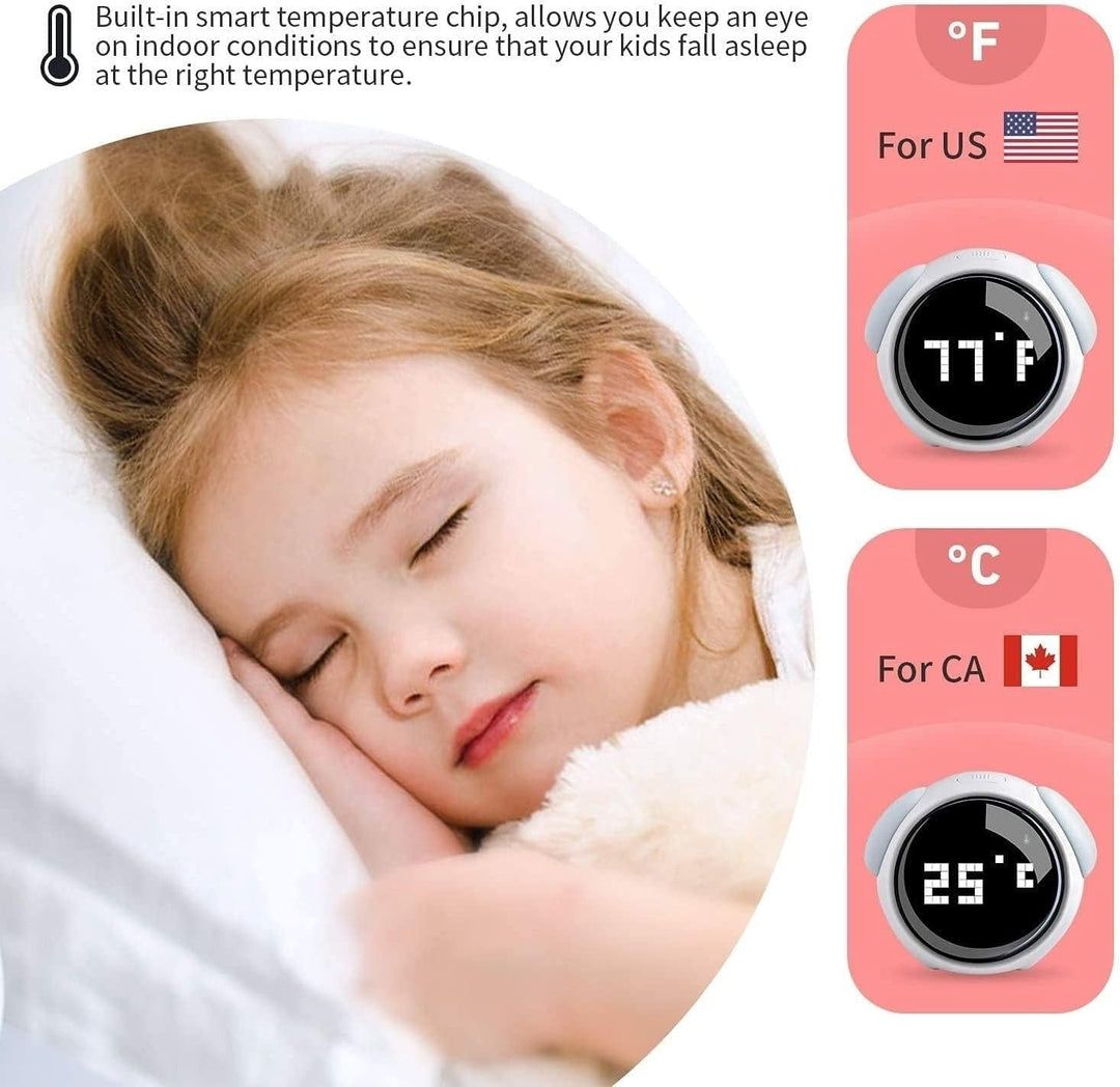 Harwelton™ Cute Dog Sunrise Alarm Clock with Voice Control and Night Light