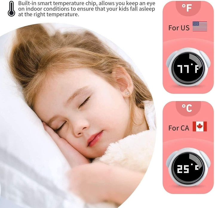 Harwelton™ Cute Dog Sunrise Alarm Clock with Voice Control and Night Light