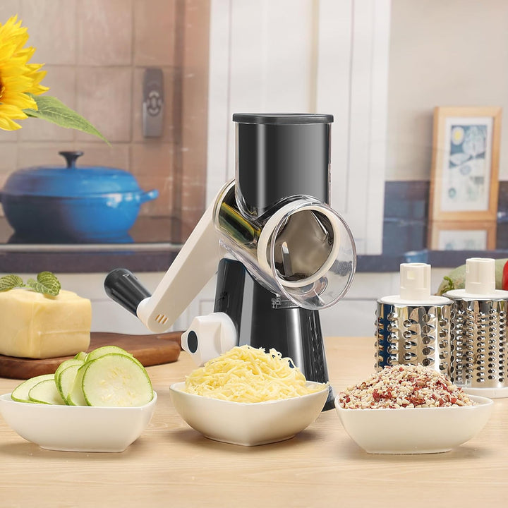 Harwelton™ Rotary Cheese and Vegetable Grater with Suction Base