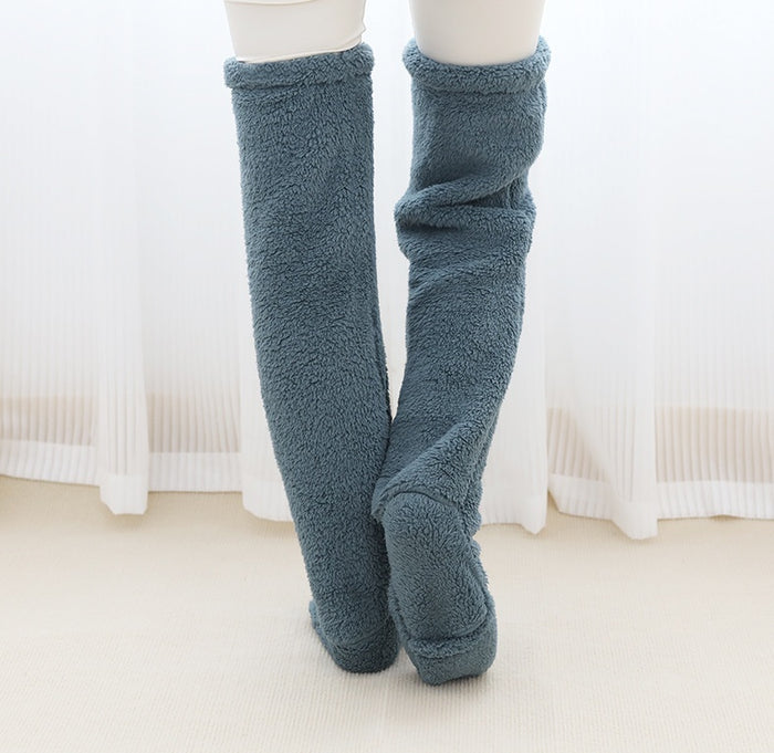 Harwelton Over the Knee Plush Leg Warmers with Drawstring