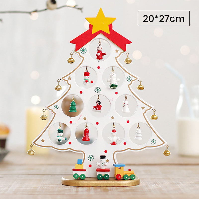 DIY Wooden Mini Christmas Tree Kit – Tool-Free Table Decoration