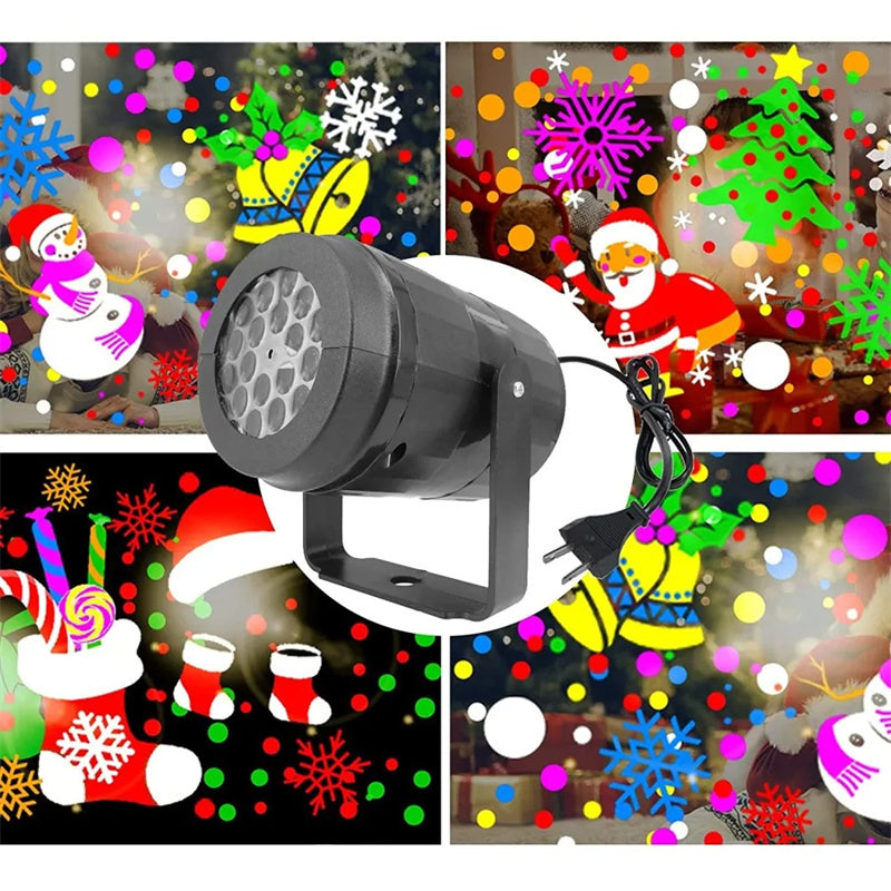 Christmas Snowflake Projector with 16 Festive Patterns