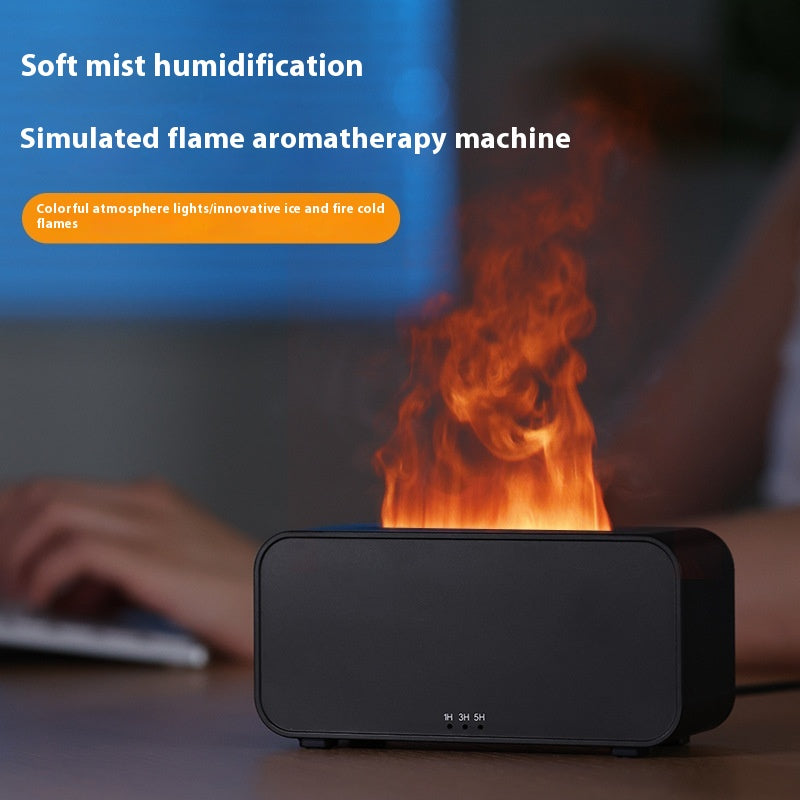 Timing Flame Aroma Diffuser With Jellyfish Smoke Ring, USB, 120ml