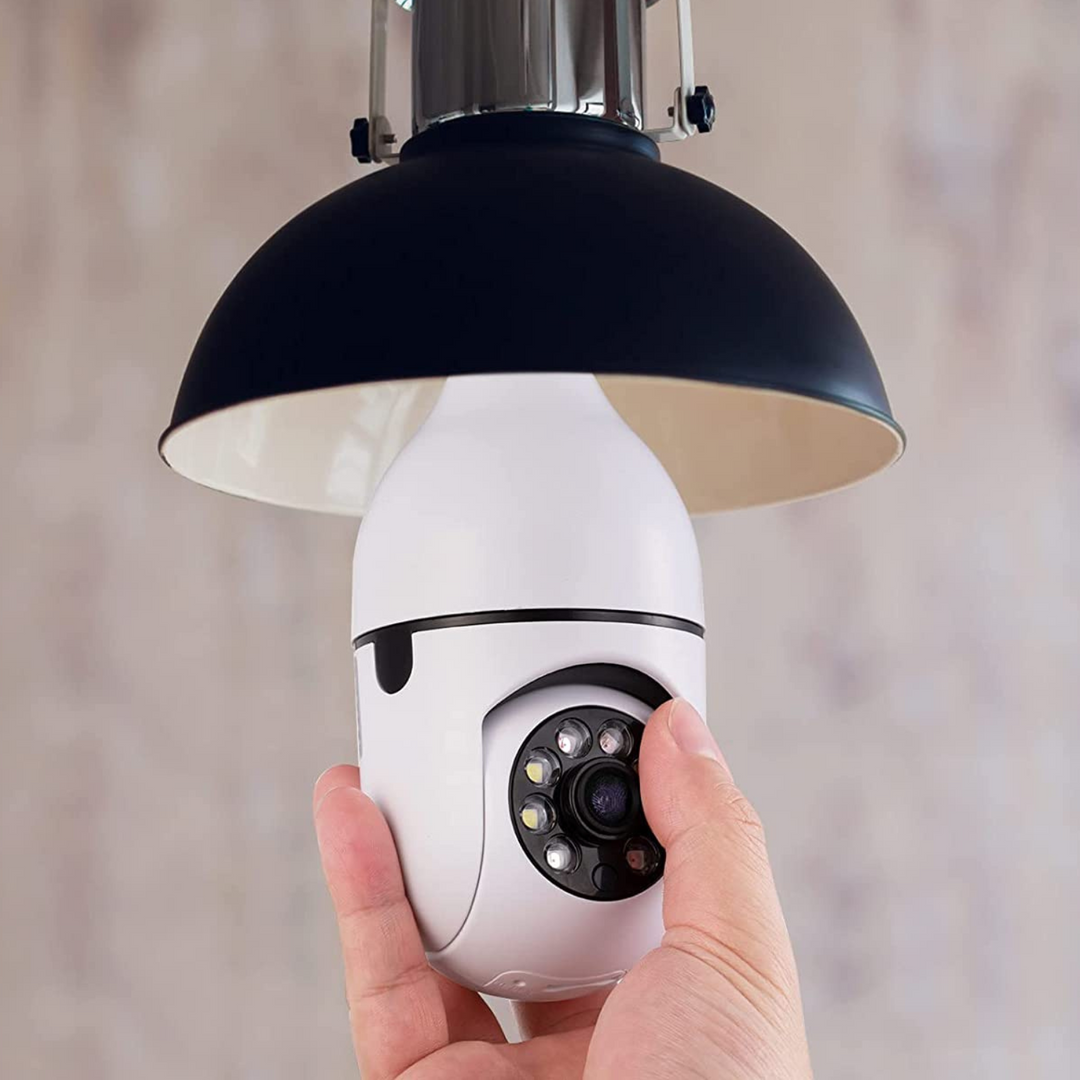 Harwelton™ Wi-Fi Light Bulb Security Camera with Night Vision