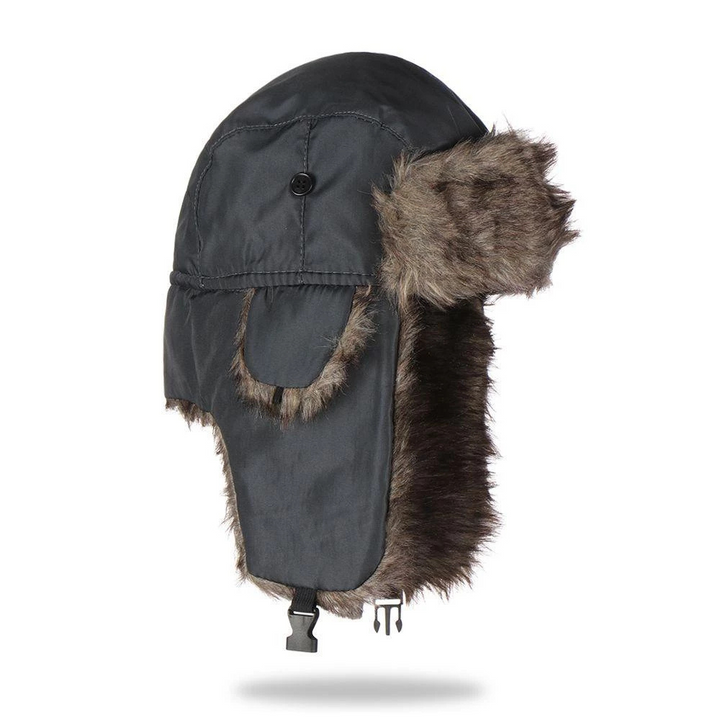 Harwelton™ Faux Fur Trapper Hat with Earflaps for Freezing Days