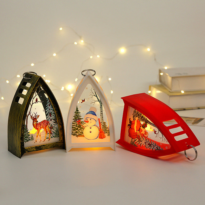 Hand-Painted LED Christmas Figures – Santa, Snowman and Reindeer