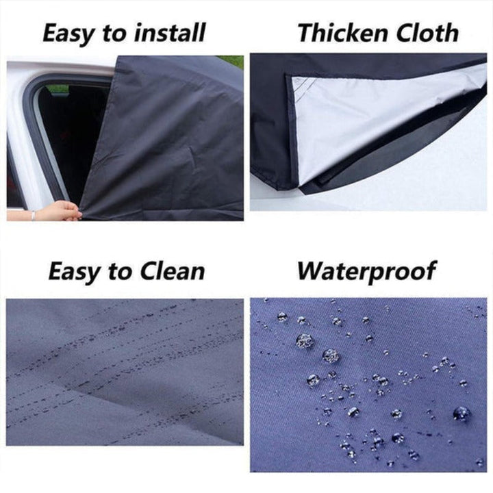All-Season Magnetic Car Windscreen Cover with Mirror Covers