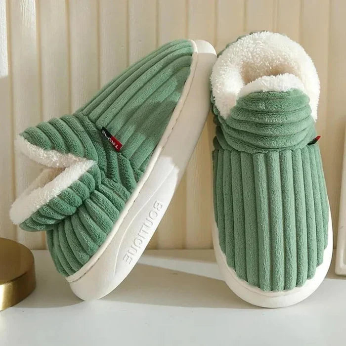 Harwelton™ Ultra-Soft Flannel Fleece Slippers with Non-Slip Sole