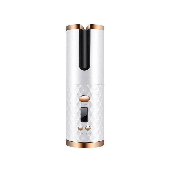 Cordless Automatic Hair Curler with Ceramic Chamber and Timer