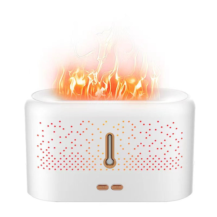 Harwelton White flame aroma diffuser with 200 ml tank and USB power
