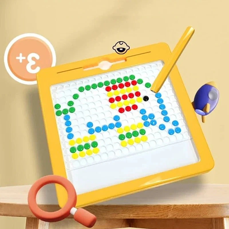 Large Magnetic Drawing Board for Kids with Pattern Cards