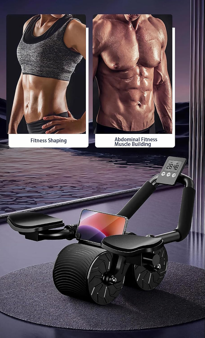 Harwelton™ Ab Roller Wheel with Elbow Support and Automatic Rebound