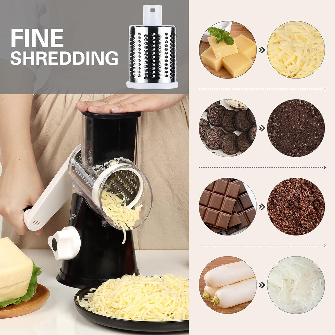 Harwelton™ Rotary Cheese and Vegetable Grater with Suction Base