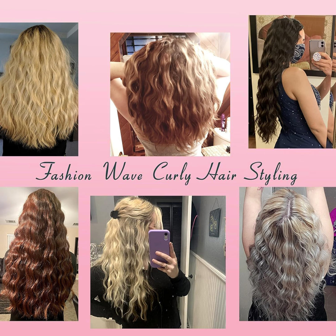 3 Barrel Hair Waver with LCD Display and Ceramic Coating