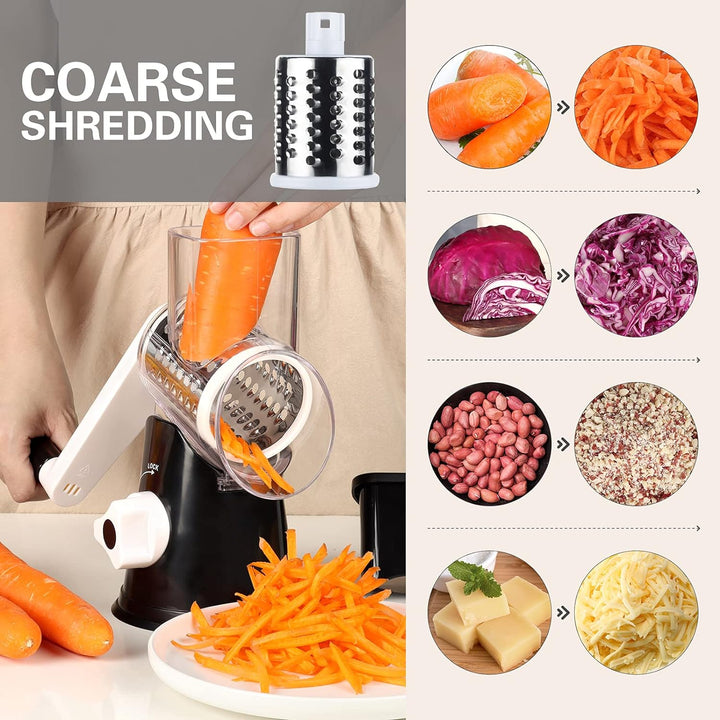Harwelton™ Rotary Cheese and Vegetable Grater with Suction Base