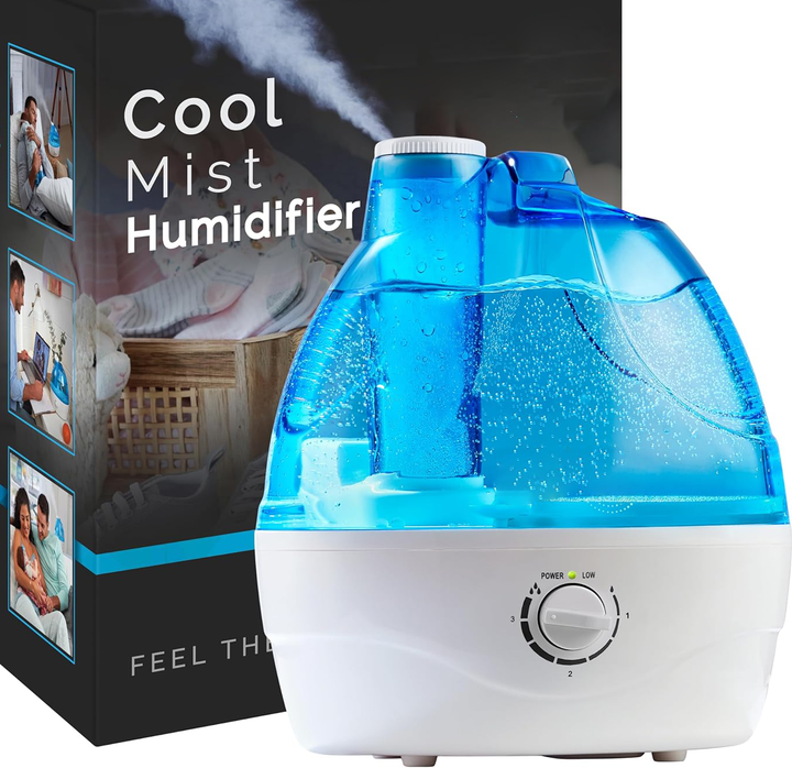 Harwelton™ Ultra-Quiet Cool Mist Humidifier with 2.2 L Tank and 360° Nozzle