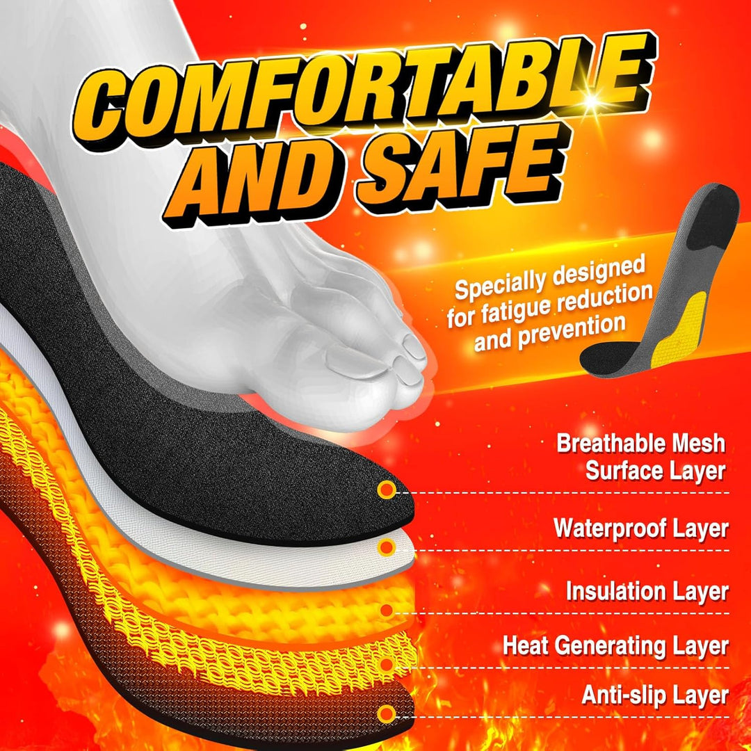 Harwelton™ Rechargeable Heated Insoles with Remote Control