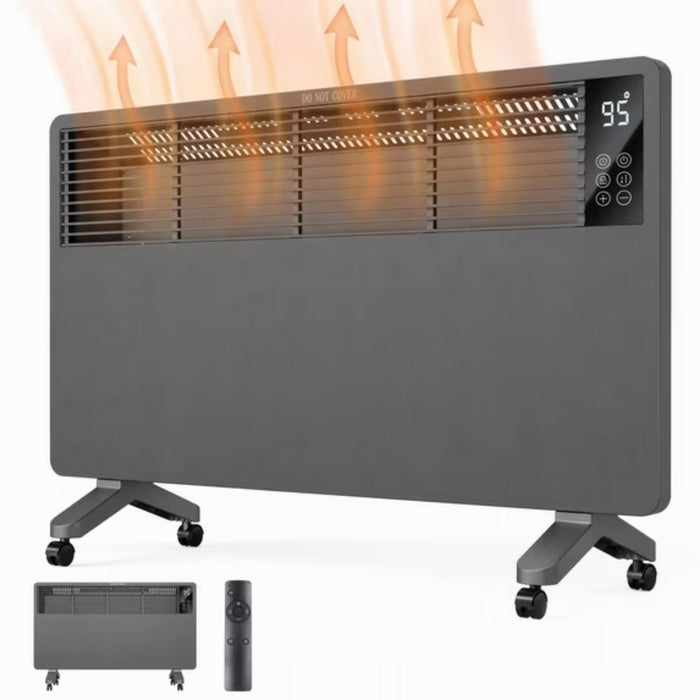 Harwelton Panel Heater 1500W on Castors with Remote and Eco Mode