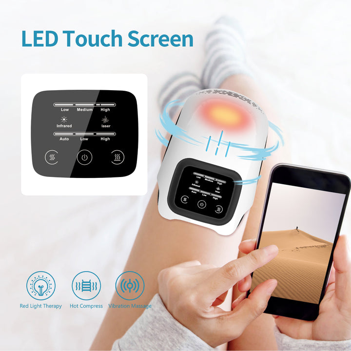 Heated Knee Massager – Rechargeable Kneading and Warmth