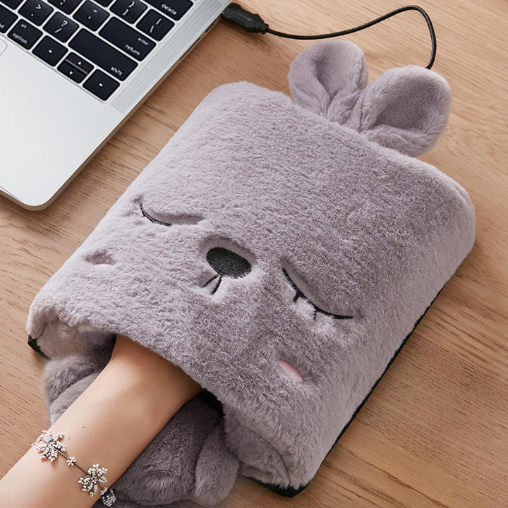 Heated Hand Warmer Mouse Mat in Faux Fur Fleece – Harwelton