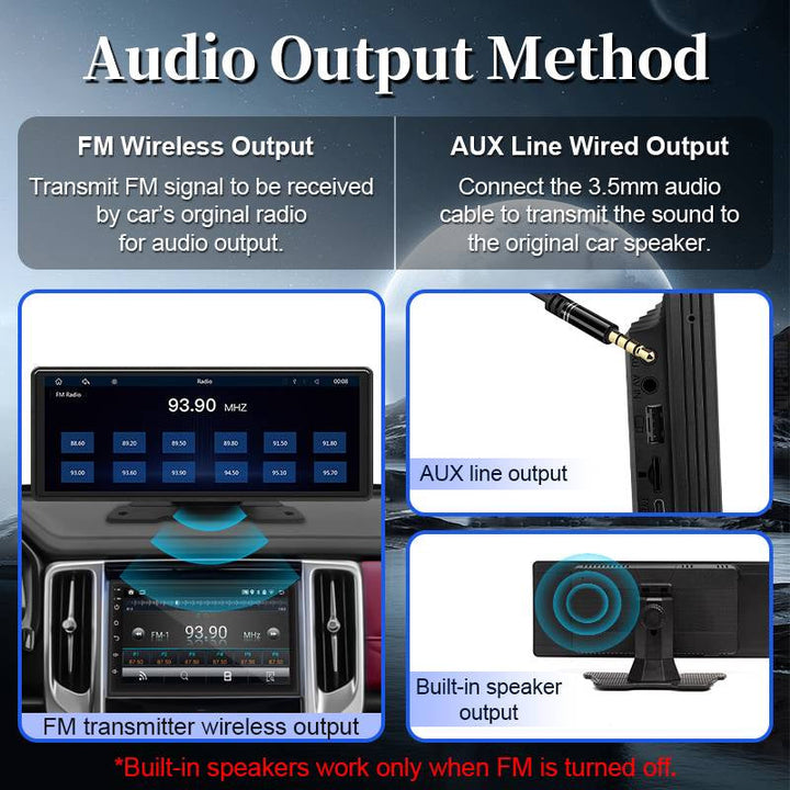 10.26-Inch Touchscreen Car Stereo with CarPlay and Reversing Camera