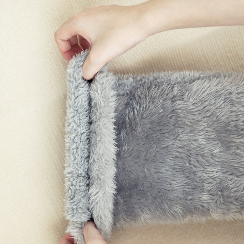Fluffy Footless Leg Warmer Socks for Knees and Thighs