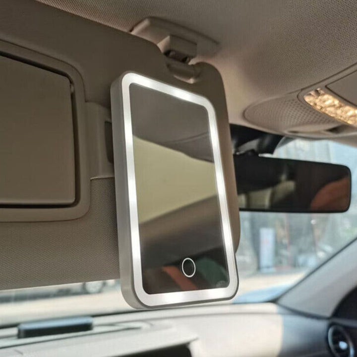 LED Car Vanity Mirror with Adjustable Brightness