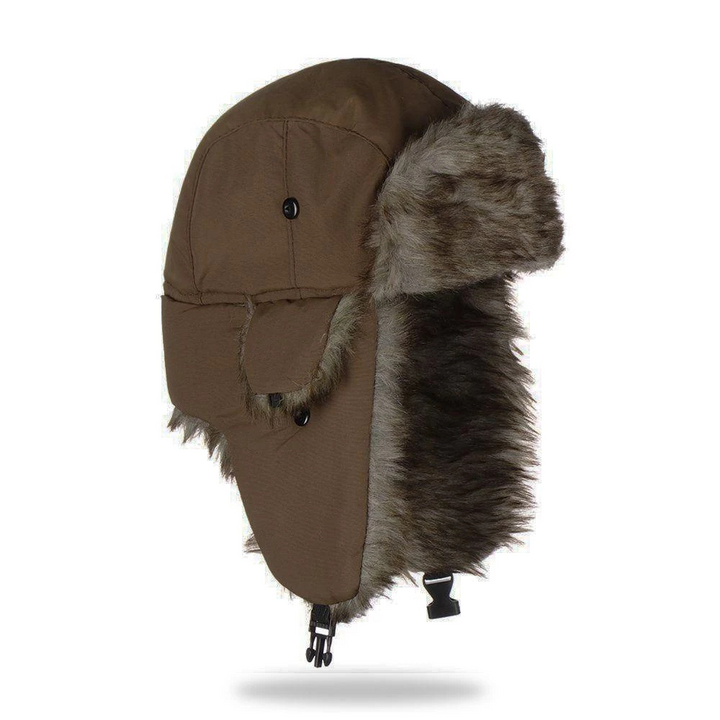 Harwelton™ Faux Fur Trapper Hat with Earflaps for Freezing Days