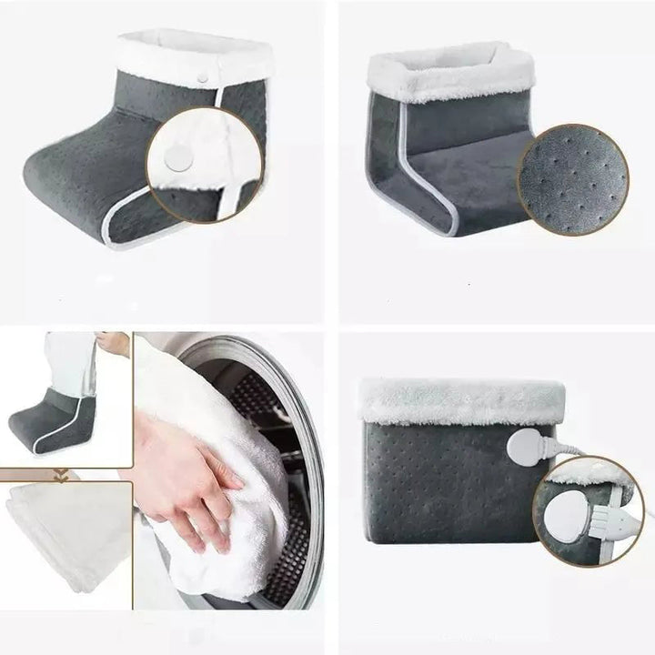 Harwelton™ Electric Foot Warmer with Fluffy Lining &amp; Adjustable Heat