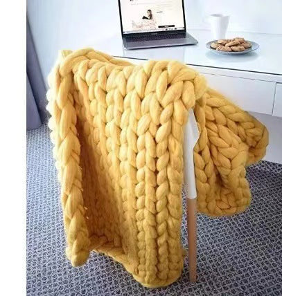 Chunky Knit Blanket, Super Thick and Cloud-Soft