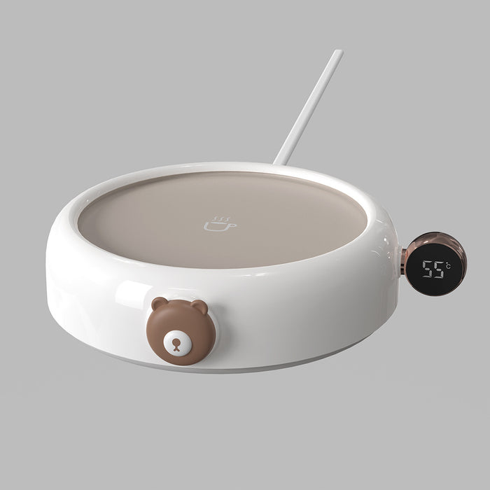 Harwelton Cute Bear Mug Warmer with Temperature Display
