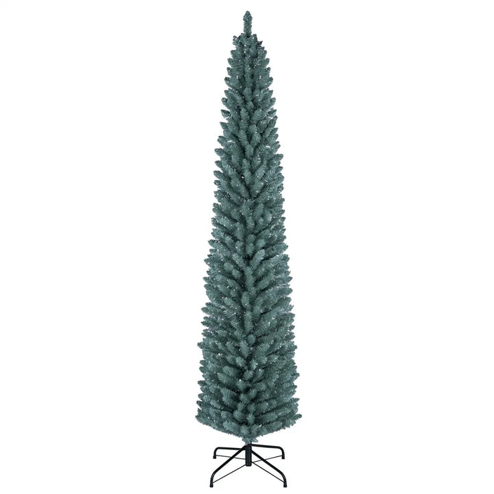 Slim frosted silver-green pencil tree