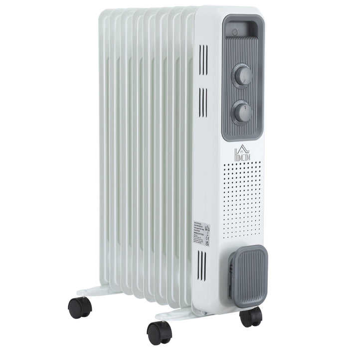 Harwelton Oil Filled Radiator 2000W with 9 Fins and Thermostat