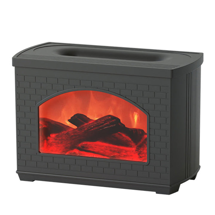 Simulated Fireplace Air Humidifier With Flame Effect, Aroma Diffuser