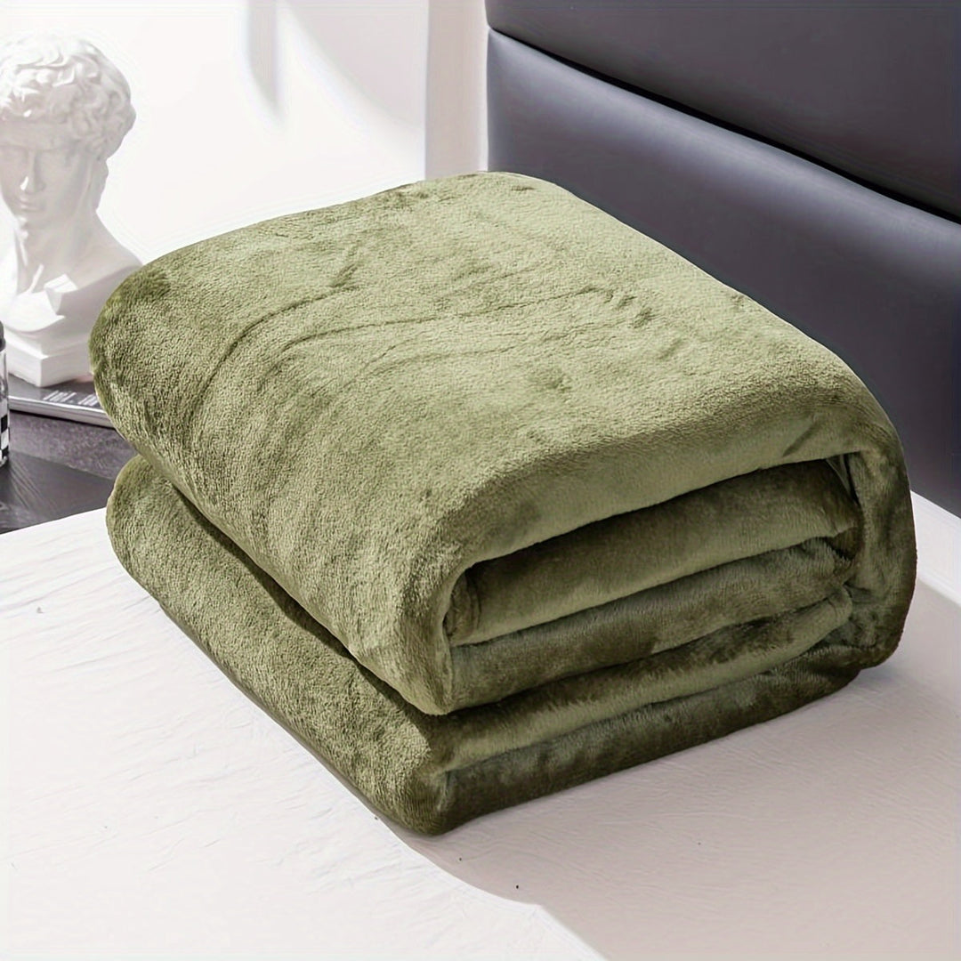 Soft Flannel Blanket for Sofa, Bed and Camping