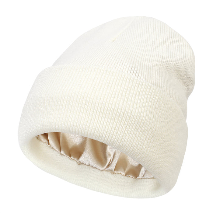 Harwelton Satin Lined Cuffed Beanie for Smooth Hair