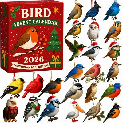 Harwelton Advent calendar with 24 acrylic figure ornaments