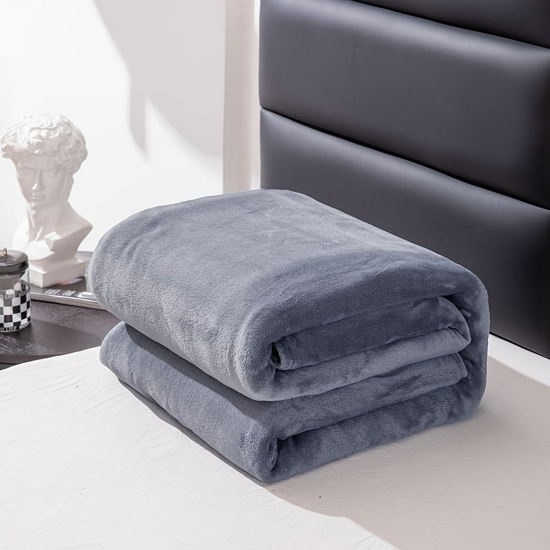 Soft Flannel Blanket for Sofa, Bed and Camping