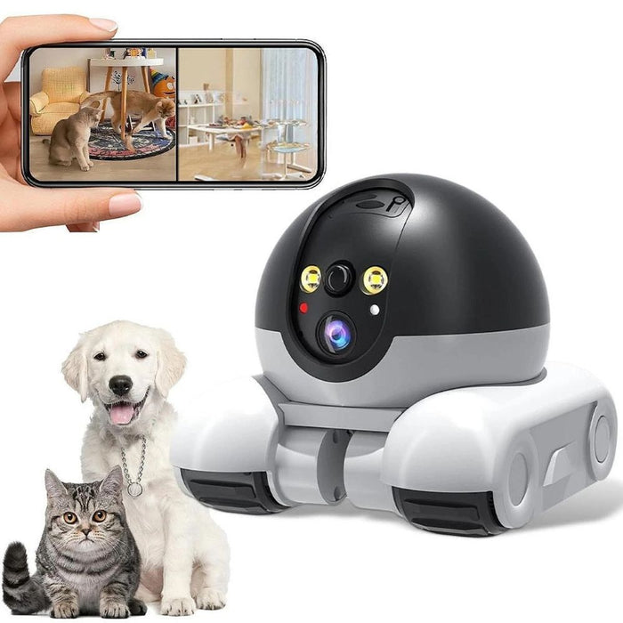 Harwelton™ Remote-Controlled 1080p Pet Camera That Moves Room to Room